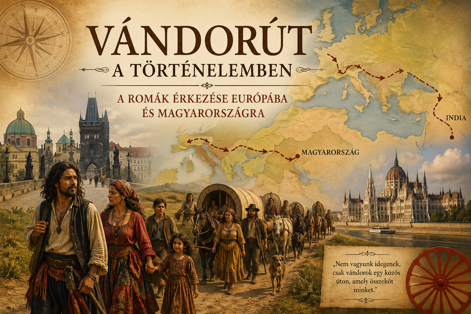 Vándorút a történelemben – A romák érkezése Európába és Magyarországra